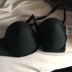 NWT Charlotte Russe Black Bathing Suit Top